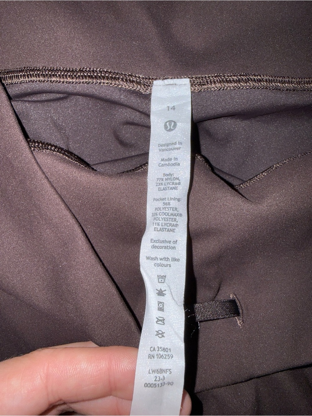 Lululemon Wunder Train High-Rise Crop 23” Leggings- Sz- 14 - Picture 5 of 6
